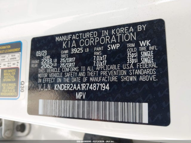 KNDER2AA1R7487194 KIA SELTOS EX