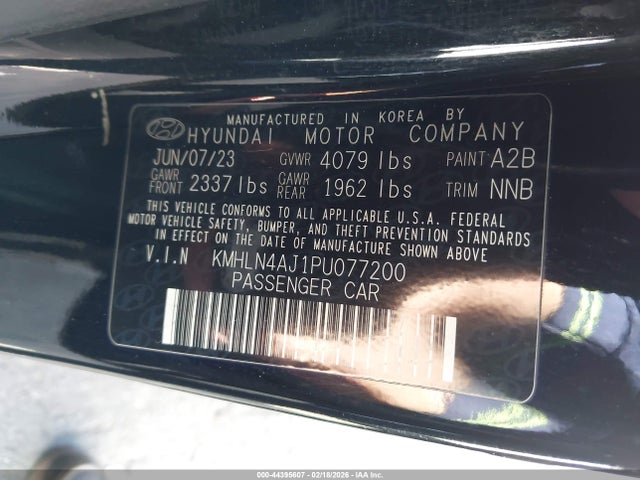 KMHLN4AJ1PU077200 Hyundai Elantra Hybrid Limited
