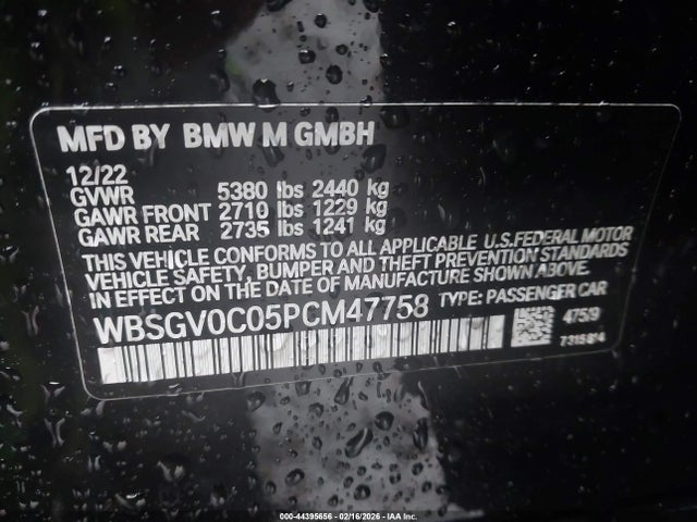 BMW M8 Gran Coupe Competition 2023 WBSGV0C05PCM47758 Image 9