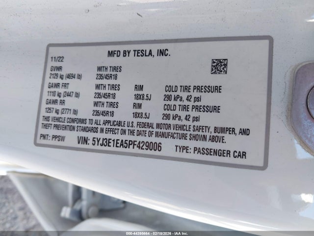 2023 TESLA MODEL 3 5YJ3E1EA5PF429006 Photo 8