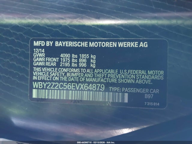 2014 BMW I8 WBY2Z2C56EVX64879 Photo 8