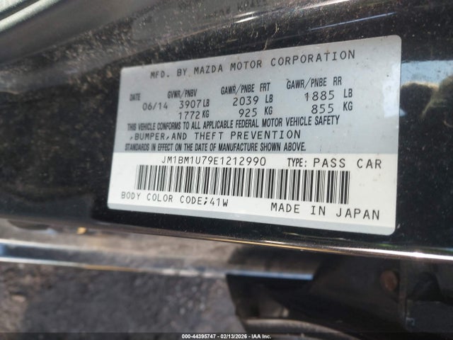 Aukcja sprzedaży 2014 Mazda Mazda3 I Sport, vin: JM1BM1U79E1212990, numer aukcji: 44395747