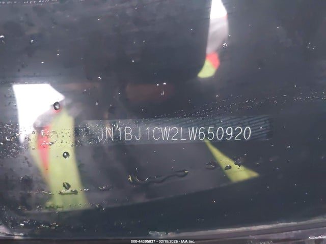 44395837 :رقم المزاد ، JN1BJ1CW2LW650920 vin ، 2020 Nissan Rogue Sport Sv Awd Xtronic Cvt مزاد بيع
