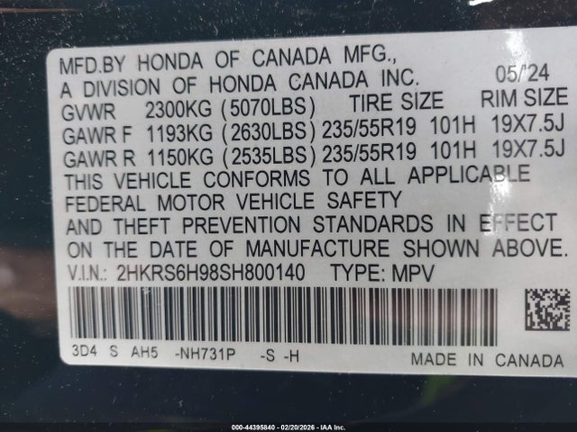 2025 HONDA CR-V HYBRID 2HKRS6H98SH800140 Photo 8