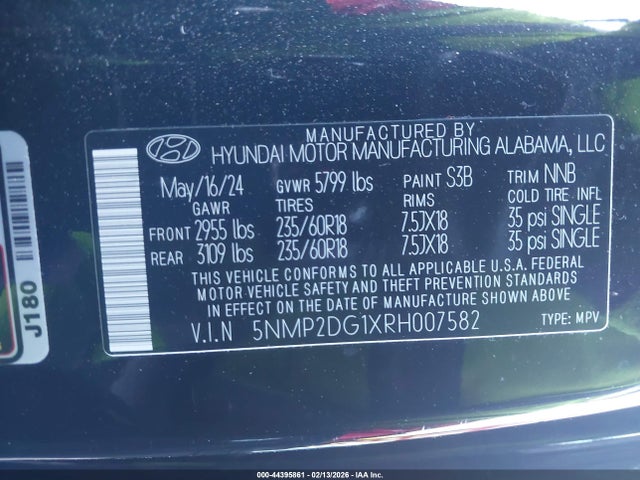 2024 HYUNDAI SANTA FE HYBRID 5NMP2DG1XRH007582 Photo 8