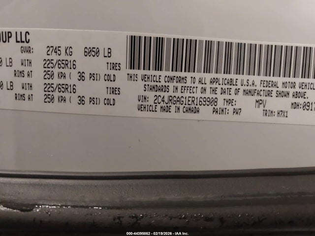 2C4JRGAG1ER169908 RAM Cargo Tradesman