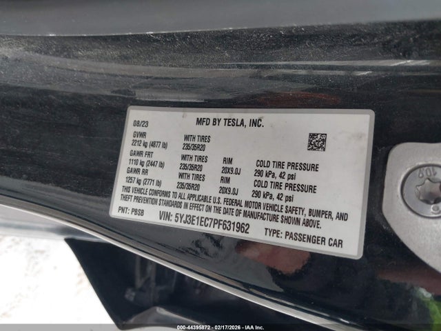 2023 TESLA MODEL 3 5YJ3E1EC7PF631962 Photo 8