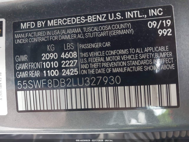 2020 MERCEDES-BENZ C 300 55SWF8DB2LU327930 Photo 8