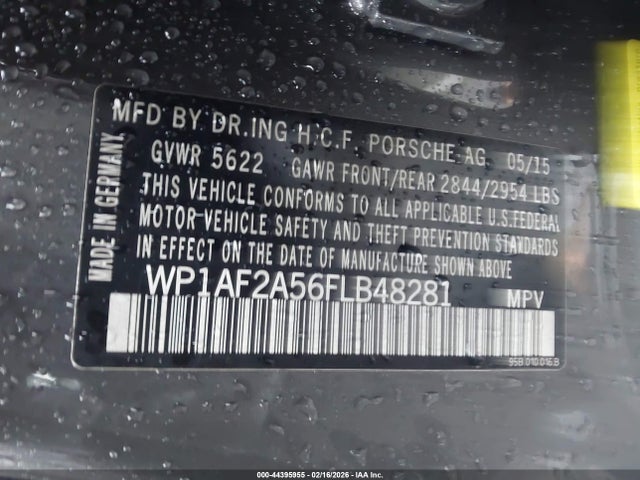 2015 PORSCHE MACAN WP1AF2A56FLB48281 Photo 8