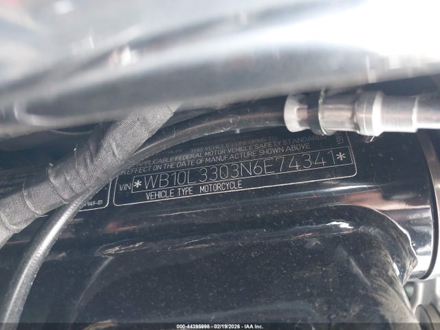 44395998 :رقم المزاد ، WB10L3303N6E74341 vin ، 2022 Bmw R18 B مزاد بيع