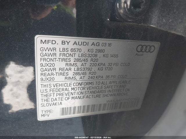 2017 AUDI Q7 WA1LAAF77HD011922 Photo 8