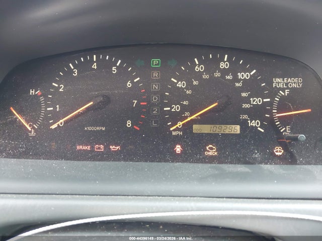 1998 Lexus Es 300 მანქანა იყიდება აუქციონზე, vin: JT8BF28G2W5038909, აუქციონის ნომერი: 44396149