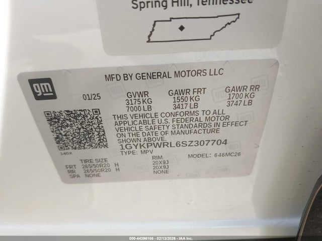 2025 CADILLAC LYRIQ 1GYKPWRL6SZ307704 Photo 8