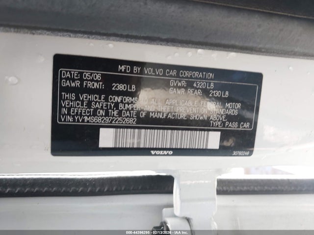 2007 VOLVO S40 YV1MS682972252682 Photo 8