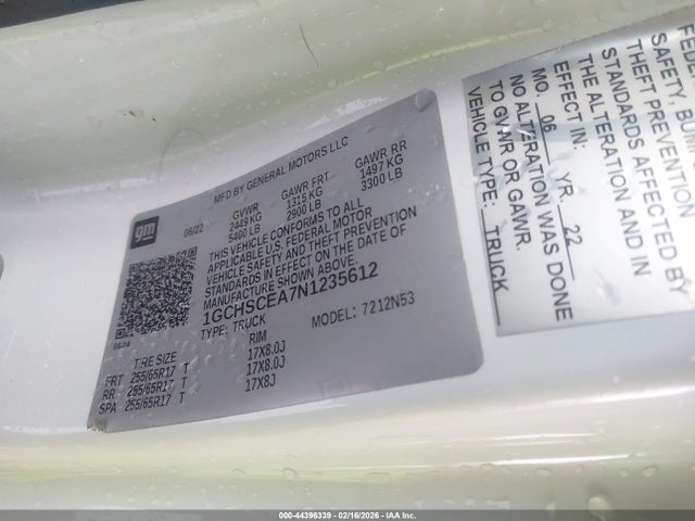 2022 CHEVROLET COLORADO 1GCHSCEA7N1235612 Photo 8