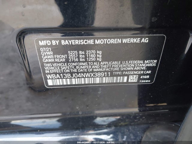 2022 BMW 530 WBA13BJ04NWX38911 Photo 8