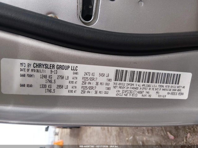 3C4PDCBG1ET140907 Dodge Journey Sxt