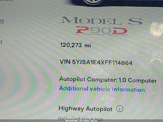 Tesla Model S 85d/p85d 2015 5YJSA1E4XFF114864 Image 15