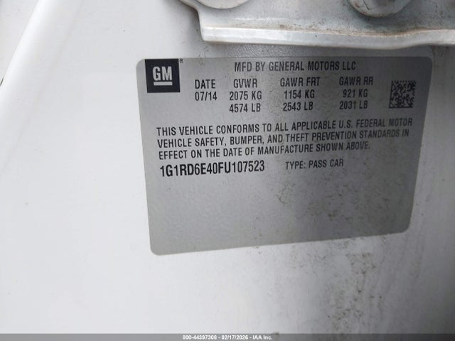 Chevrolet Volt 2015 1G1RD6E40FU107523 Image 8