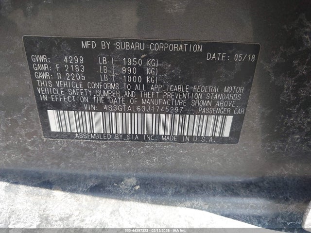 2018 SUBARU IMPREZA 4S3GTAL63J1745297 Photo 8