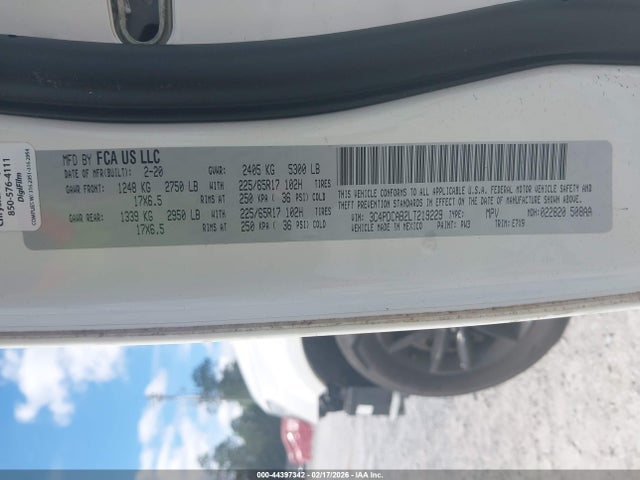 2020 DODGE JOURNEY 3C4PDCAB2LT219229 Photo 8