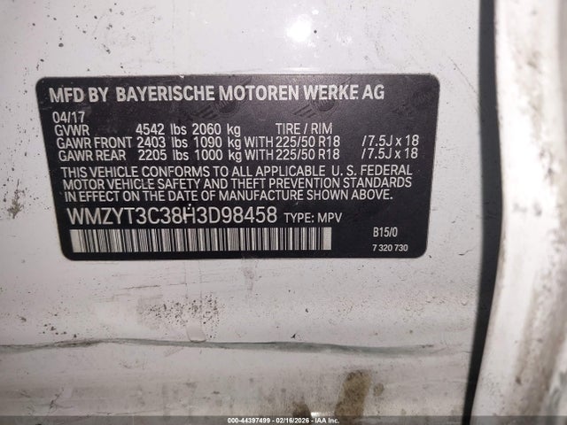 2017 MINI COUNTRYMAN WMZYT3C38H3D98458 Photo 8