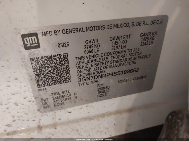 Chevrolet Equinox Ev Lt 2 2025 3GN7DNRP9SS198662 Image 9