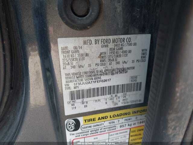 1FMJU2AT1FEF02617 Ford Expedition Limited