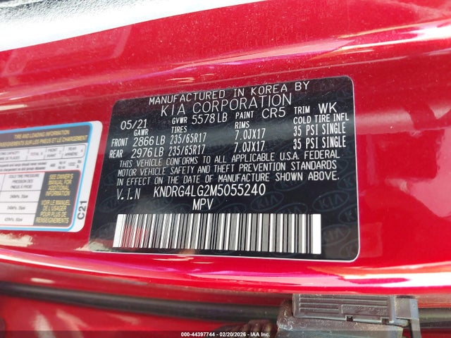 2021 KIA SORENTO HYBRID KNDRG4LG2M5055240 Photo 8