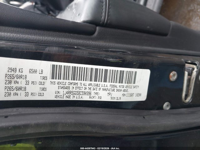 2011 JEEP GRAND CHEROKEE 1J4RR5GG5BC590396 Photo 8