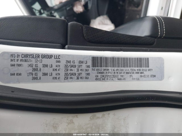 Jeep Grand Cherokee Limited 2014 1C4RJFBM2EC352431 Image 9
