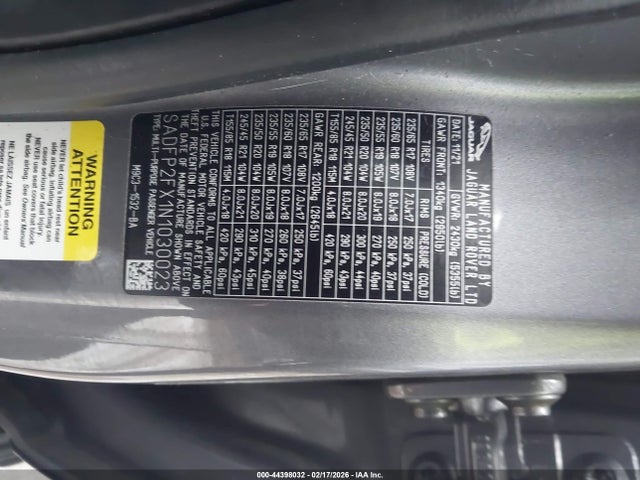 2022 JAGUAR E-PACE SADFP2FX1N1030023 Photo 8