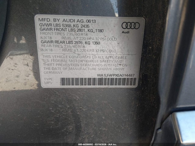 2014 AUDI Q5 WA1LFAFPXEA014487 Photo 8