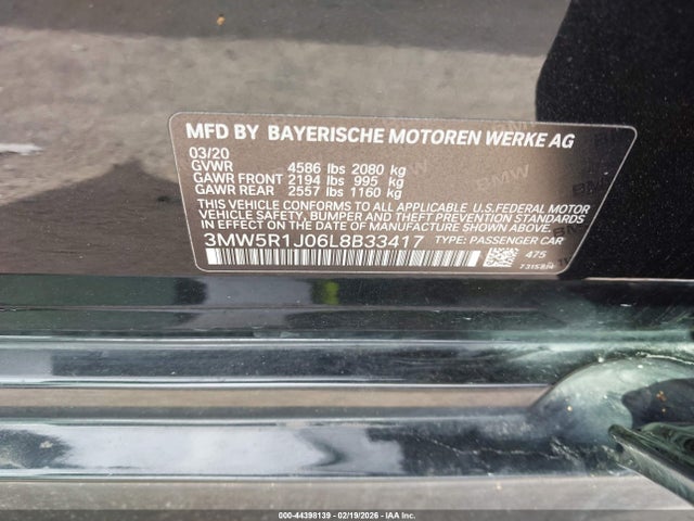 2020 BMW 330I 3MW5R1J06L8B33417 Photo 8