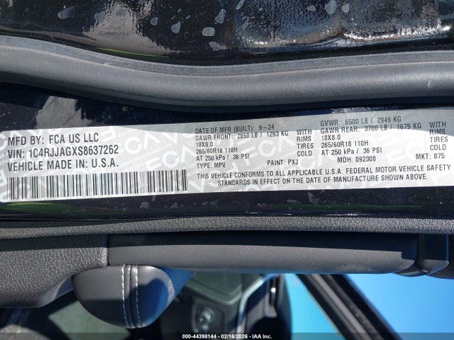 Продаж на аукціоні авто 2025 Jeep Grand Cherokee L Laredo X 4x2, vin: 1C4RJJAGXS8637262, номер лоту: 44398144