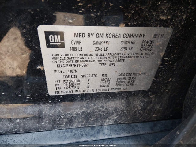 2017 BUICK ENCORE KL4CJESB7HB145861 Photo 8