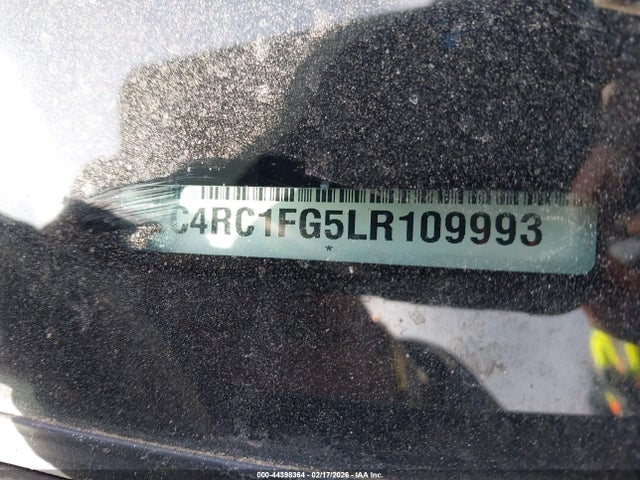 2020 Chrysler Pacifica Touring მანქანა იყიდება აუქციონზე, vin: 2C4RC1FG5LR109993, აუქციონის ნომერი: 44398364