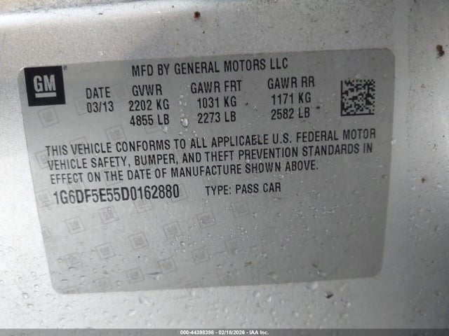 2013 CADILLAC CTS 1G6DF5E55D0162880 Photo 8