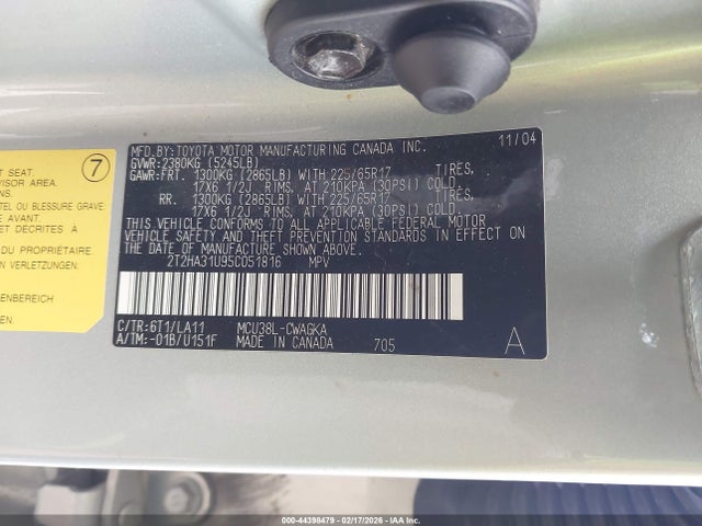 2005 LEXUS RX 330 2T2HA31U95C051816 Photo 8