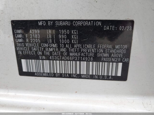 2023 SUBARU IMPREZA 4S3GTAD66P3714928 Photo 8