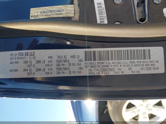 2017 JEEP COMPASS 1C4NJCEB6HD198523 Photo 8