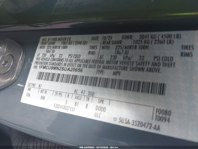 Ford Escape St-line 2025 1FMCU9MN2SUA20656 Image 9