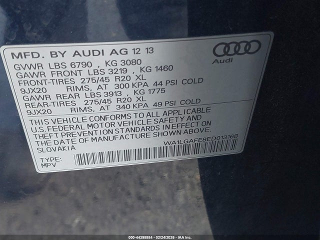 2014 AUDI Q7 WA1LGAFE8ED013168 Photo 8