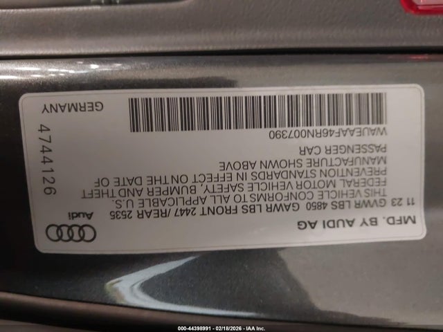 2024 AUDI A4 WAUEAAF46RN007390 Photo 8