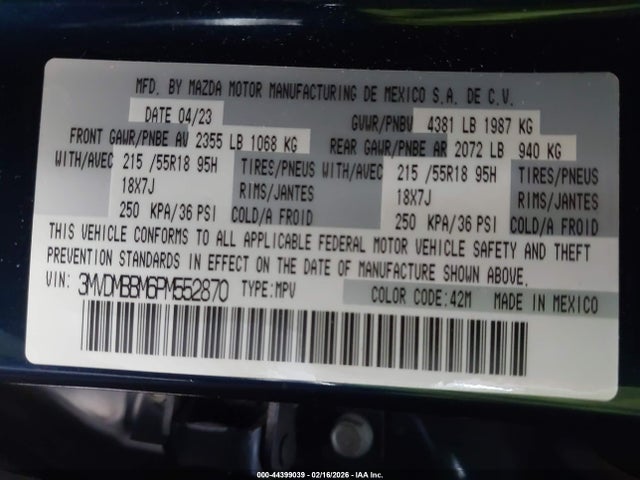 2023 MAZDA CX-30 3MVDMBBM6PM552870 Photo 8