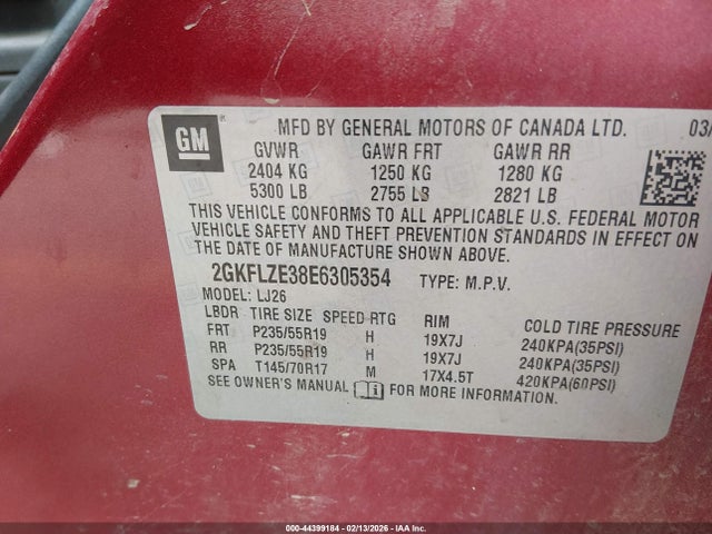 2GKFLZE38E6305354 GMC Terrain Denali