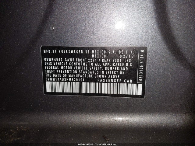 2017 VOLKSWAGEN GOLF ALLTRACK 3VWH17AU3HM529104 Photo 8