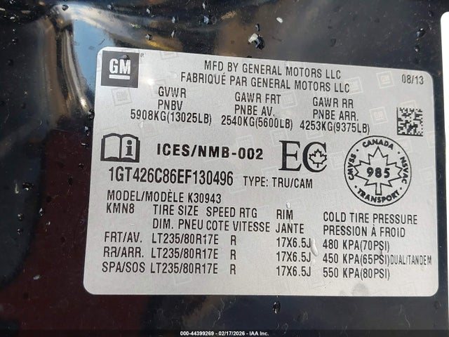 1GT426C86EF130496 GMC Sierra 3500hd Denali