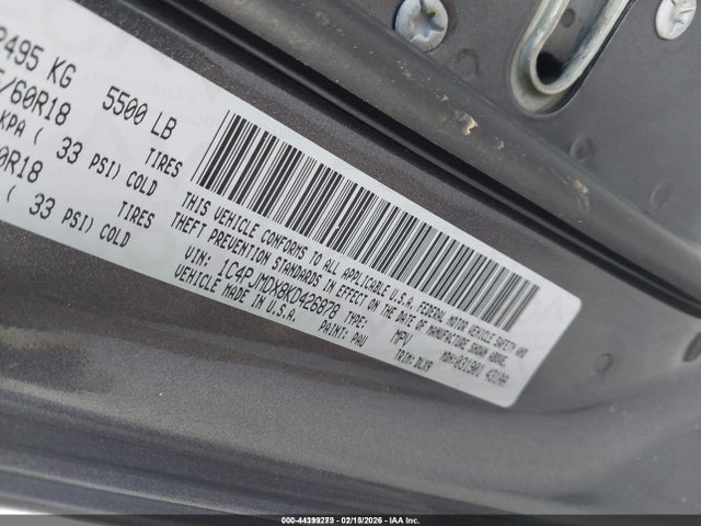 Продажа на аукционе авто 2019 Jeep Cherokee Limited 4x4, vin: 1C4PJMDX8KD426878, номер лота: 44399273