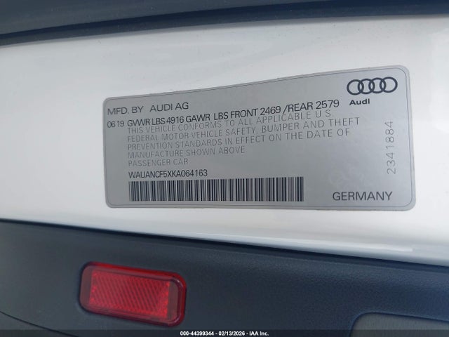 Audi A5 45 Premium 2019 WAUANCF5XKA064163 Image 9